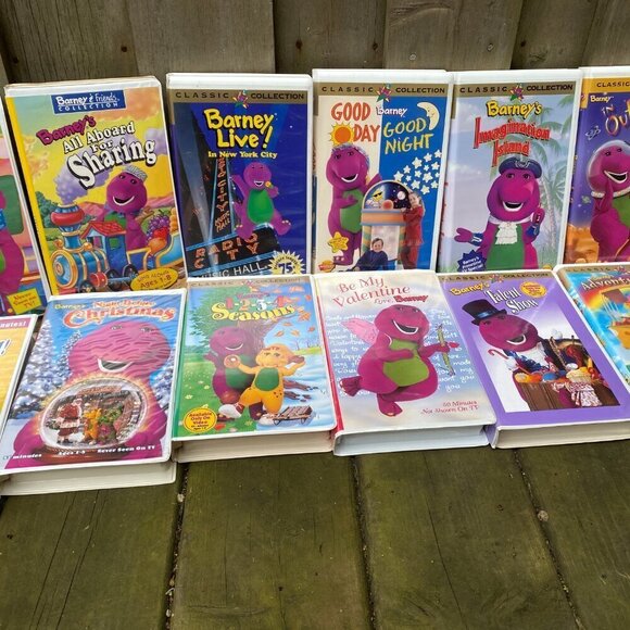 LOT OF 12 Vintage 90s Barney VHS Tapes - Barney in Space, Barney Live, Barney - Picture 12 of 12